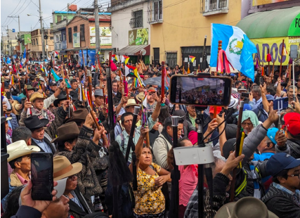 We regain hope, Guatemala will never again be without the people